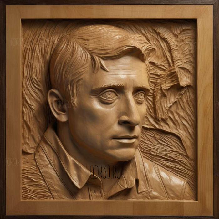 Alan Tudyk 3 stl model for CNC